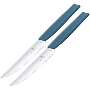 Noże do steków Victorinox Swiss Modern niebieskie 2szt 001