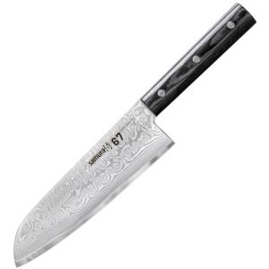 Nóż kuchenny Samura stal Damasceńska Santoku 17,5cm 001