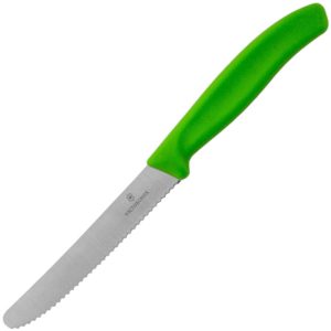 Nóż z ząbkami pikutek Victorinox Swiss Classic 10cm zielony 001