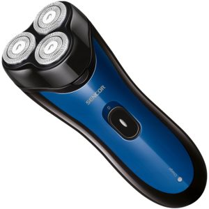 Elektryczna Maszynka Sencor do golenia 3 głowice niebieska 001