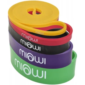 Zestaw gum oporowych do ćwiczeń 2-50kg 5el Miowi 001