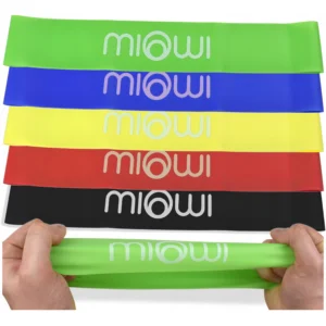 Zestaw gum oporowych do ćwiczeń mini band 1-20kg 5el Miowi 002