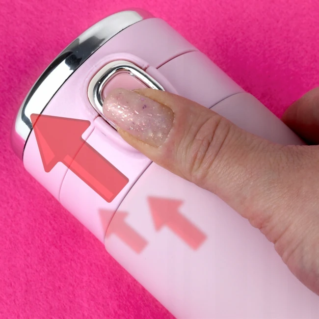 Kubek termiczny z termometrem 400ml różowy 104