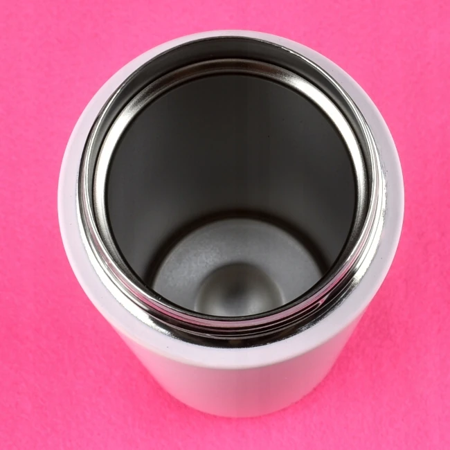 Kubek termiczny z termometrem 400ml różowy 109