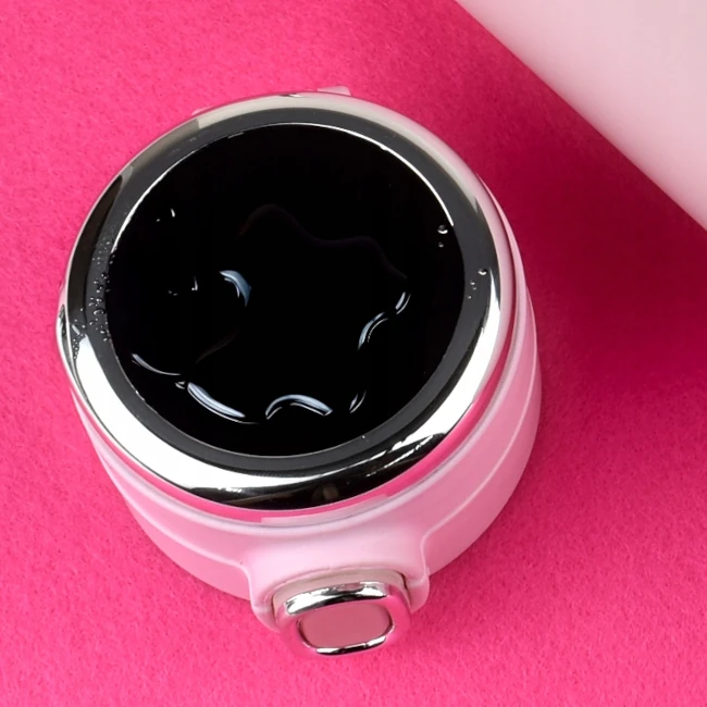 Kubek termiczny z termometrem 400ml różowy 108