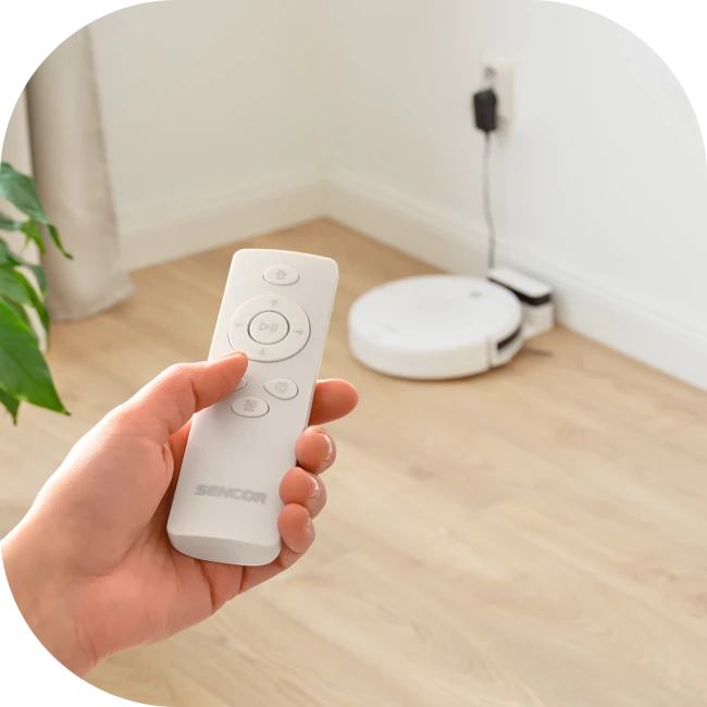 Łatwa obsługa robota sprzątającego Sencor SRV 1550WH