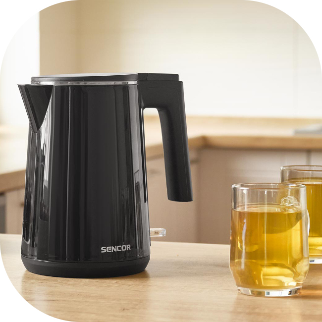 Czajnik elektryczny Sencor SWK 0156BK – wydajność i kompaktowy design